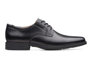 Clarks ανδρικά δερμάτινα παπούτσια oxford “Tilden Plain” – 26110350 – Μαύρο
