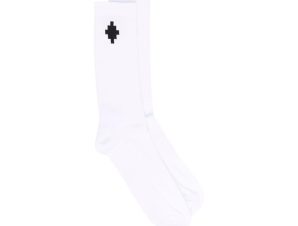 Ανδρικό Λευκό Cross Ankle-High Socks MARCELO BURLON
